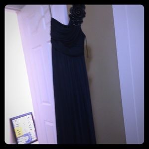 Navy Blue floor length dress